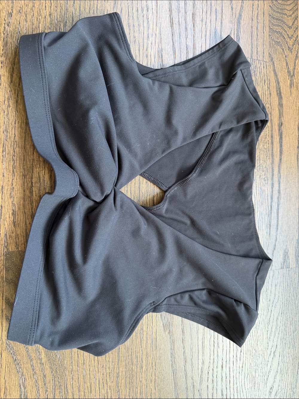 Fabletics Black Cutout Sports Bra